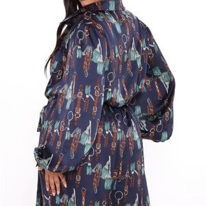 The Entertainer Satin Jumpsuit- Navy